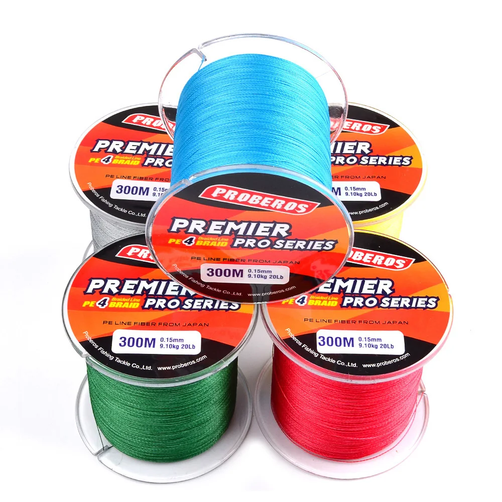 

300M 4 Strands Super Strong PE Braided Fishing Lines Multifilament Lines for Carp Fishing Wire Rope Cord Pesca Peche 6-100LB