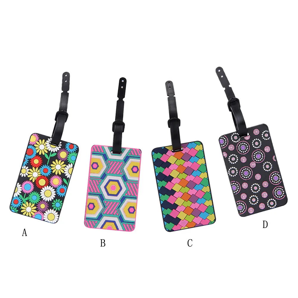 1pc New Suitcase Luggage Tags ID Address Holder Silicone Identifier