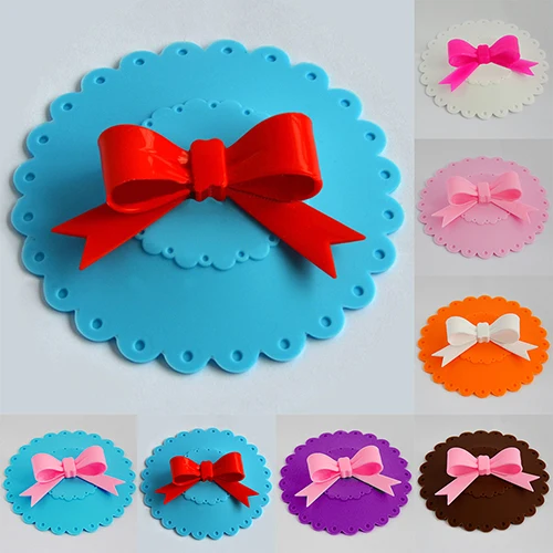 

Cute Silicone Bowknot Anti-Dust Cup Cover Sealed Coffee Lid Novelty Gift