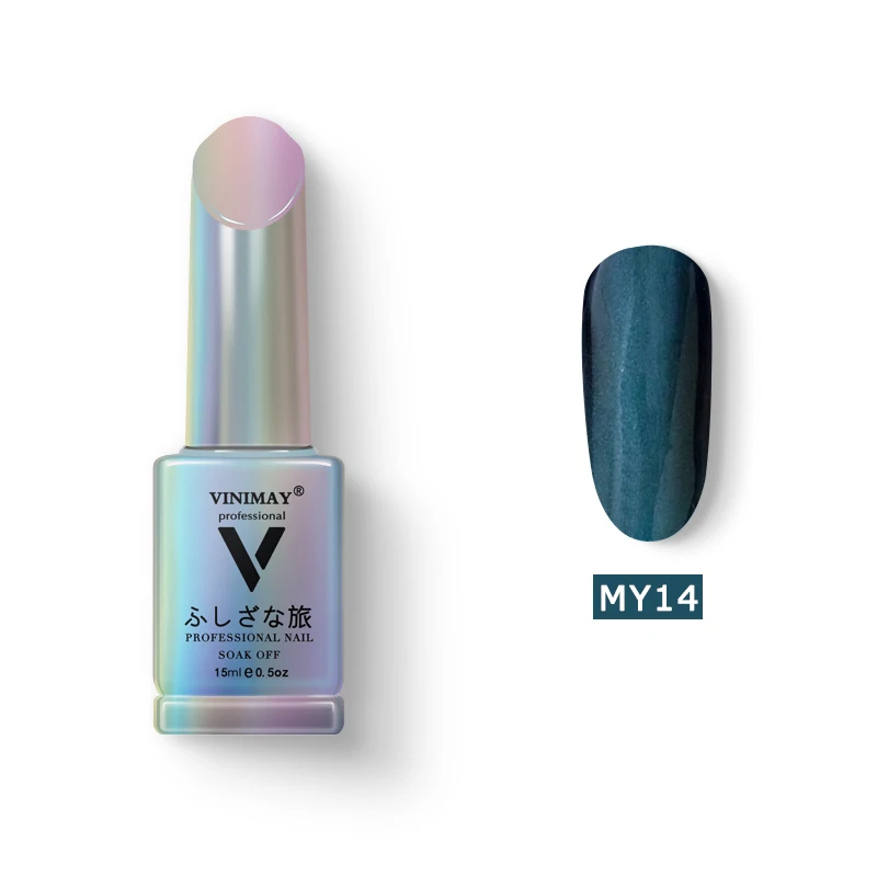 MY14 VINIMAY Гель-лак для ногтей "кошачий глаз" vernis полуперманентный УФ-гель для ногтей лак-праймер впитывающийся Гель-лак для ногтей Полировочный Гель для маникюра - Цвет: MY14