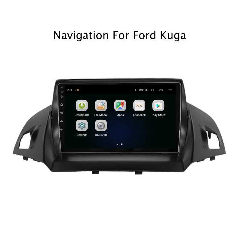 Sale Ectwodvd 9" Android 8.1 Car DVD Player GPS Navigation For Ford Kuga 2013 2014 2015 Car Radio Stereo 1