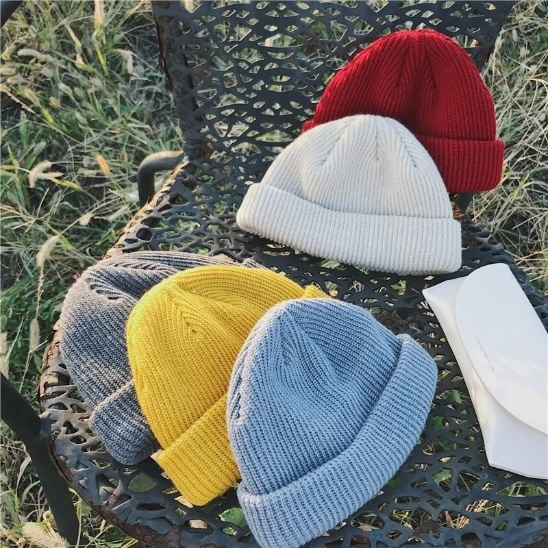 

Winter Hats Men's women HipHop Knitted Hat Couple hat Warm Slouchy Cap Crochet Ski Beanie Hat Female Soft Baggy Skullies Beanies