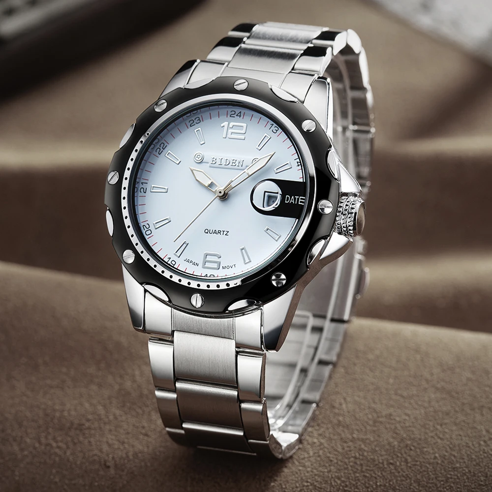 mens high quality solid stainless steel wrist watches (22)