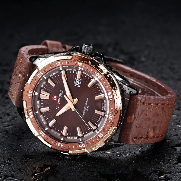 2016 New Luxury Brand Men Military Watches Leather Strap Analog Date Men's Quartz Business Watches