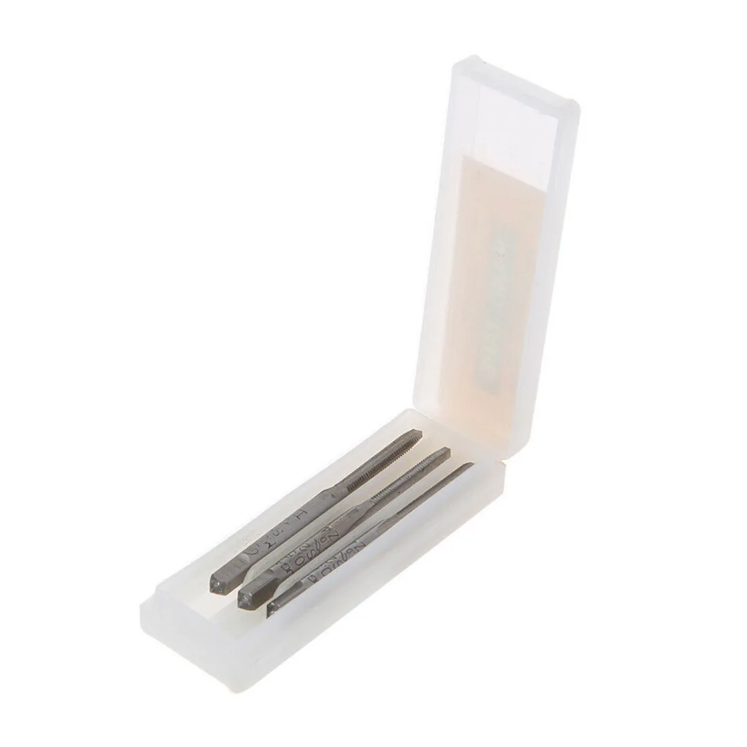 3Pcs Hss Machine Screw Thread Metric Plug Tap Screw Taps M3x0.5/M4x0.7/M5x0.8/M6x1.0 HSS Machine Hand Screw Thread