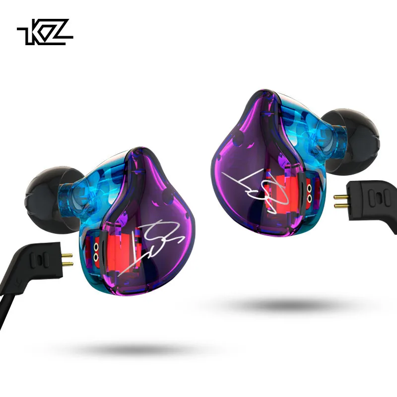 KZ ZST Pro Armature Dual Driver Earphone Detachable Cable In Ear Audio Monitors Noise Isolating