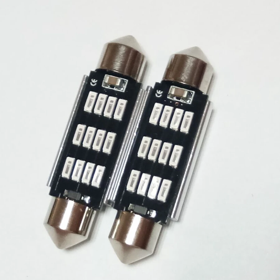 1 шт. купольная лампа автомобильная светодиодная 31 мм 36 39 42 супер яркая 12SMD 4014