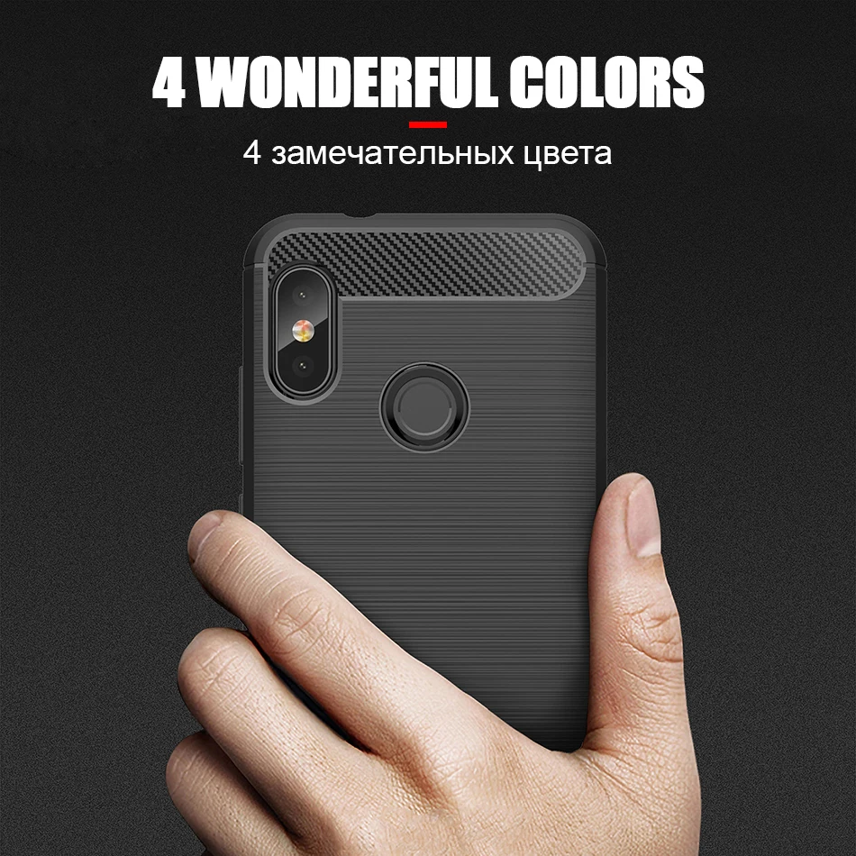 TOMKAS Carbon Fiber Phone Case For Xiaomi Redmi 6 Pro TPU Soft Case For Xiaomi Redmi 6 6A Silicone Cover Coque Fundas Carcasa    (7)