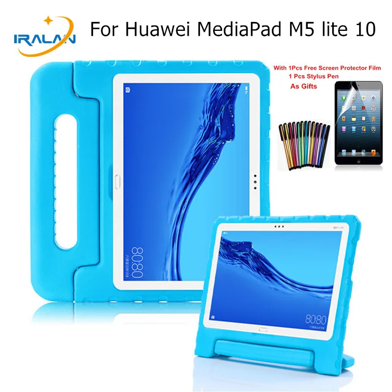 Чехол для Huawei MediaPad M5 lite 10 BAH2-W19/L09/W09 1 дюймов детская Милая EVA ручка подставка