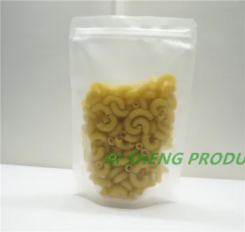 

100pcs Stand up Matte clear pouches 13*20cm Plastic ZipLock bag reusable frosted surface packing bags zipper self-sealed sachet