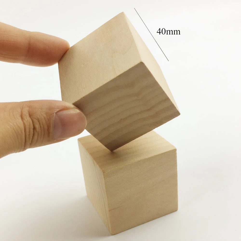 large wooden square blocks