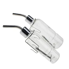 Маленькая ПЭТ Кролик Хомяк прозрачная пластиковая бутылка из нержавеющей стали кран бутылка для воды клетка аксессуары для кормления