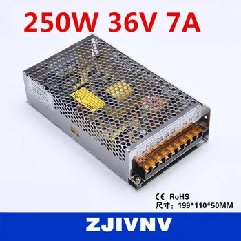 

factory price 250W 36V 7A SMPS single output switching power supply for LED Strip light, led power supply CCTV cami, S-250-36