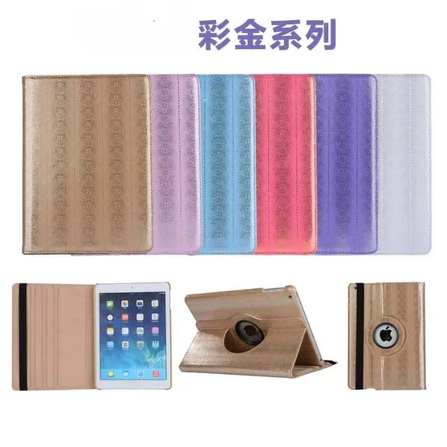 

360 Degree Rotating Colorfly Print PU Leather Case Stand Flip Cover For Apple Ipad 2 3 4 Air Air2 Pro 9.7 12.9 & Ipad Mini 1 2 3