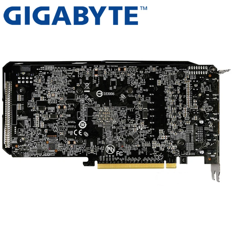 Видеокарта GIGABYTE RX 570 4GB 256Bit GDDR5 Графика карты для AMD RX 500 серии VGA карты RX570 б/у 470 480 580 460, HDMI, DVI