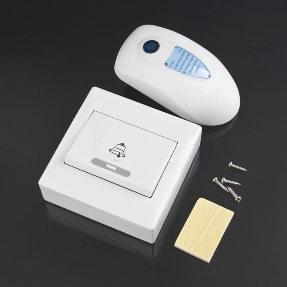 

Wireless Door Bell Home Cordless Portable 32 Chime 100M Range Digital Doorbells with Flashing Light