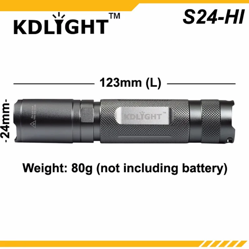 kdlitker S24-HI Cree XP-L HI V3 белый 6500 K/нейтральный белый 4500 к/теплый белый 3000 К 1100 люмен 3-режимный светодиодный фонарик