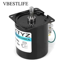 68KTYZ AC Synchronous Motor 220V 28W 2.5 20 30 110r/min Permanent Magnet Synchronous Gear Motor CW/CCW 60ktyz ac permanent magnet synchronous gear motor oven greenhouse rotary motor 1 2 turn