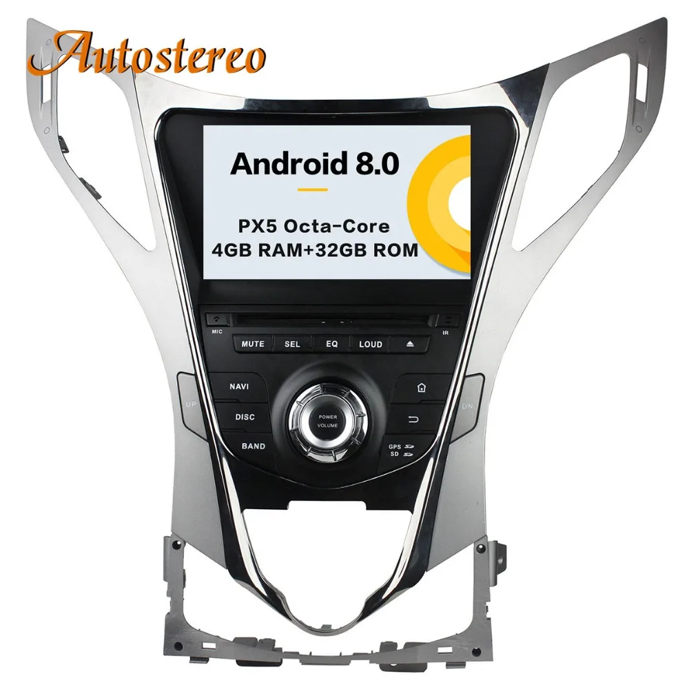 Autostereo Android 8 dvd-плеер автомобиля gps навигации для hyundai AZERA Grandeur i55 2011 + головного устройства мультимедийный плеер магнитофон
