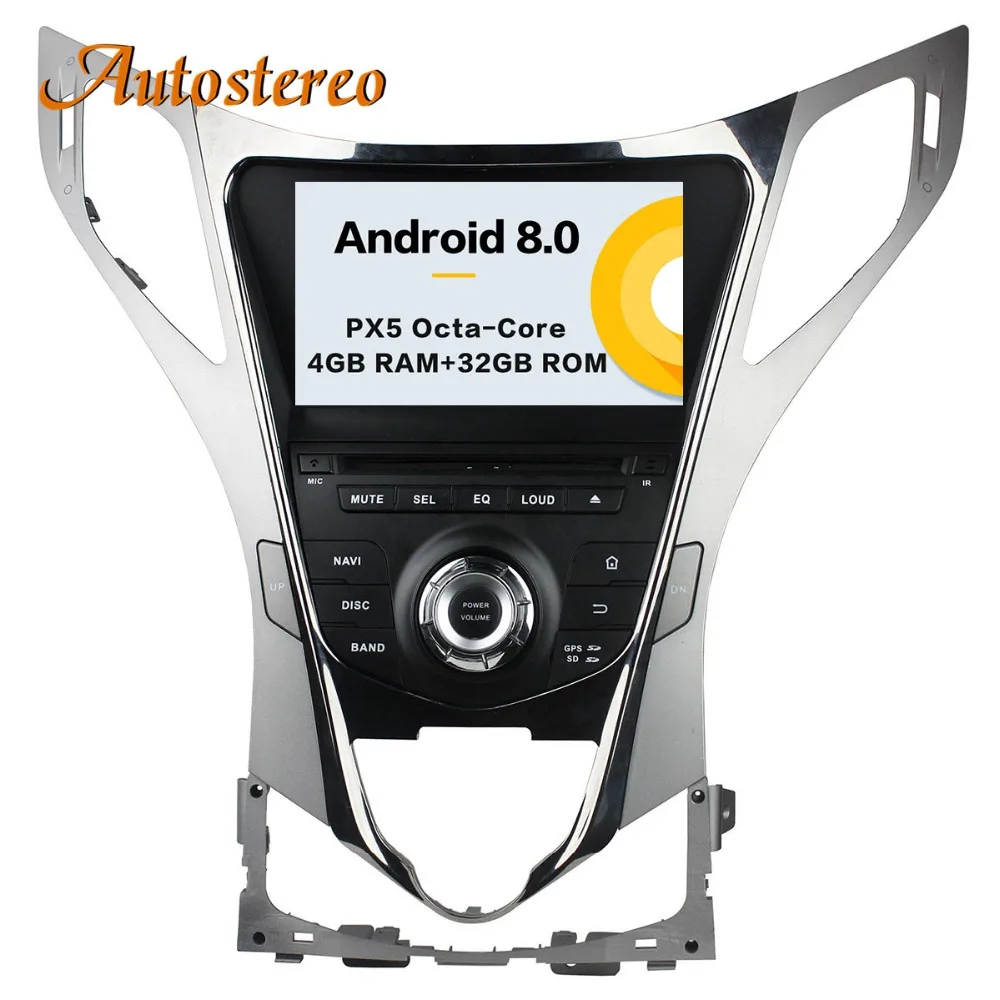 

Autostereo Android 8 Car DVD Player GPS navigation For Hyundai AZERA Grandeur i55 2011+ headunit multimedia player tape recorder