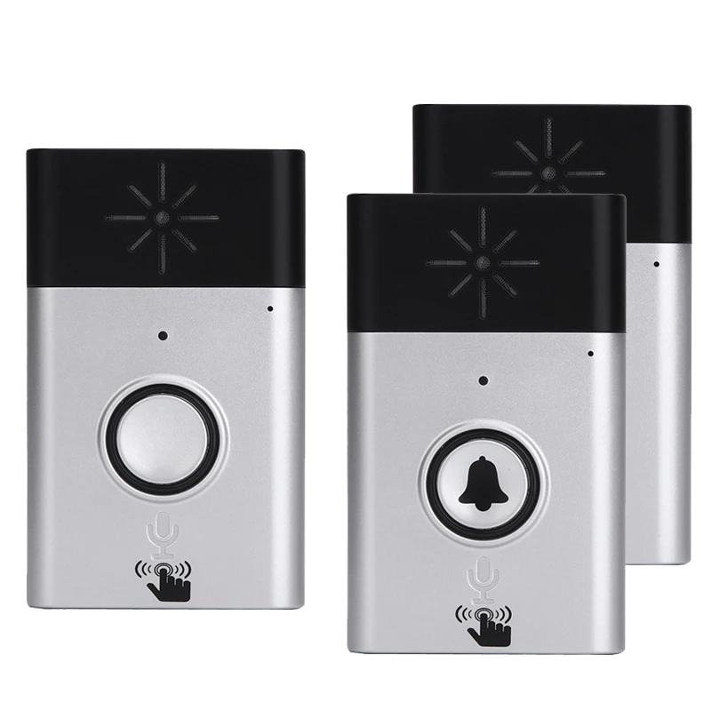 

Wireless Voice Intercom Intelligent Doorbell Battery Mobile Interphone 300M Distance Outdoor Transmitter + Indoor Receiver