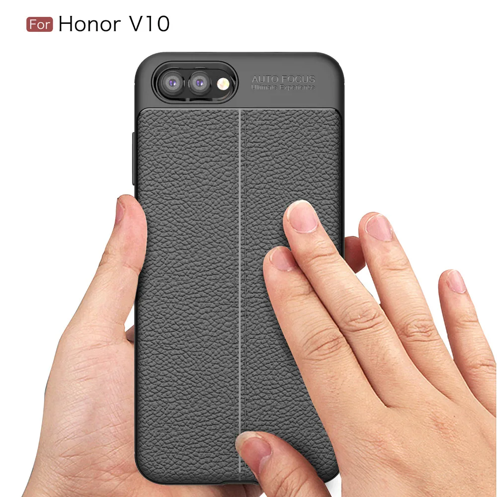 

For Huawei Honor V10 case Soft Silicone Rubber Carbon Fiber Back Cover Phone Case For Huawei Honor V10 case cover Huawei V10