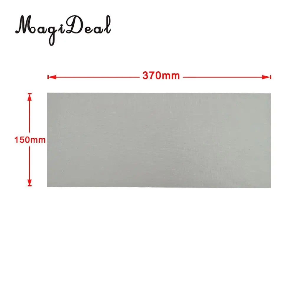 MagiDeal  Waterproof Inflatable Boat/Dinghy/RIB Mid Grey PVC Repair Patch (37 x 15cm) for Fishing Kayak Canoe Boat Yacht Caravan