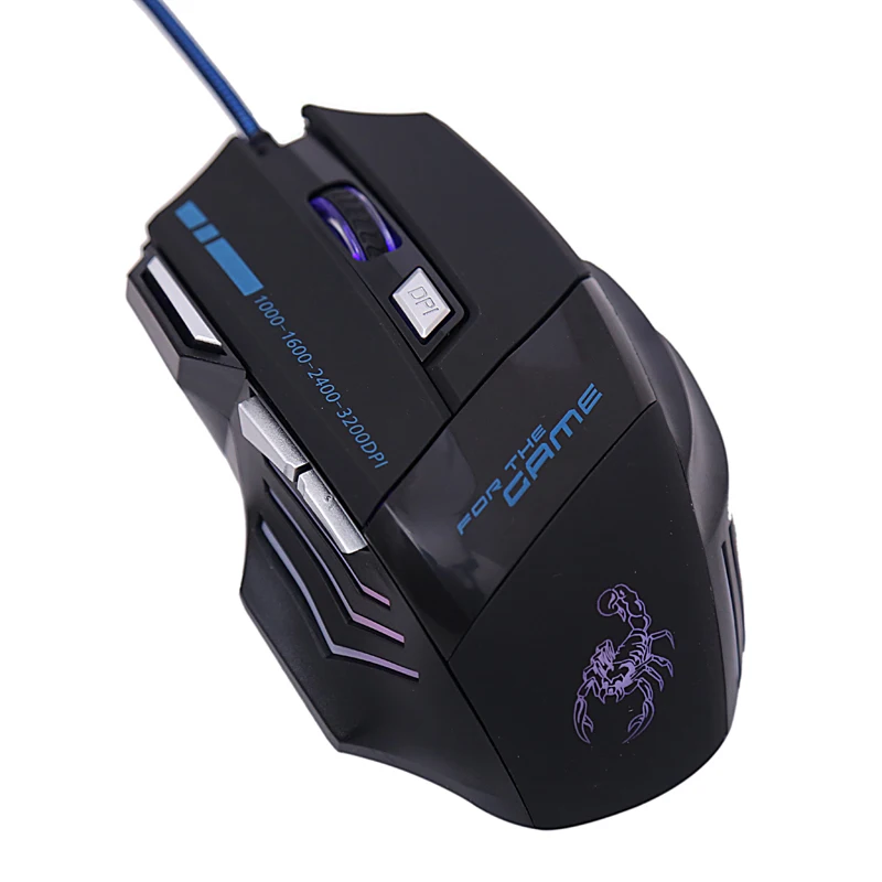 Dtime 7d Usb Wired Game Mouse 3200dpi Optical Gaming Mice Gamer