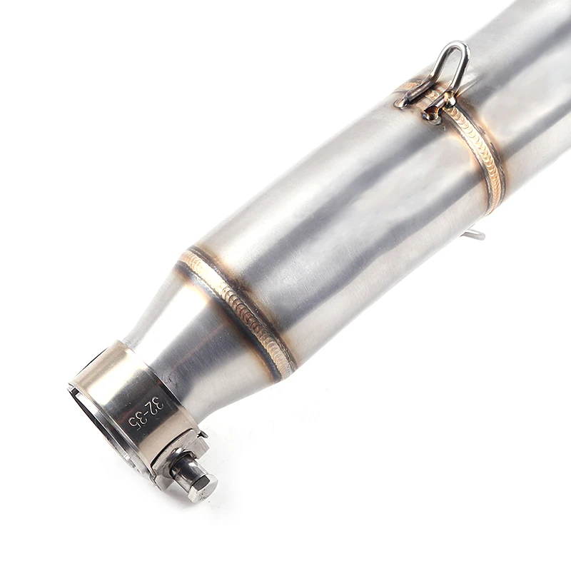 Llena de la motocicleta sistema de Escape silenciador de Escape antideslizante para YAMAHA XG250 XT250 modificado póngase en contacto con medio tubo adaptador de conexión