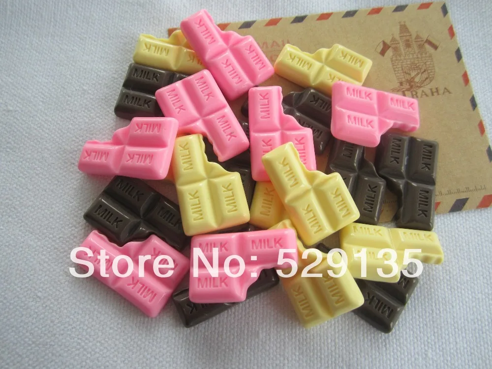 

Free Shipping! Resin Kawaii Chocolate, Resin Flat Back Cabochons for Phone Deco,Scrapbooking DIY (19*29mm)