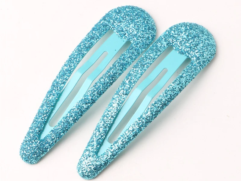 100pcs/lot Children Barrettes Bobby Pin Glitter Hair Clips Girls' Hair Accessories 48MM Hairpins Claw Clips For Women Wholesale