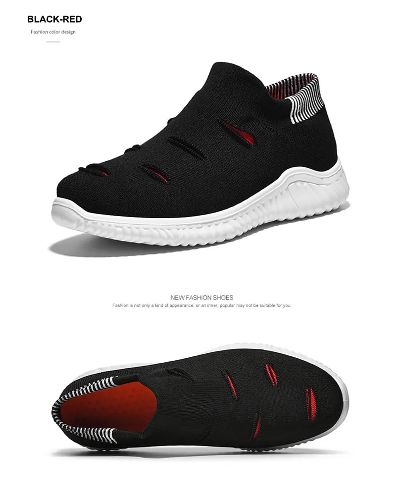 New Summer Hot Sale Man Casual Shoes Breathable Light Fashion Male Loafers Adult Outdoor Soft Non-slip Black Men Sneakers (19)