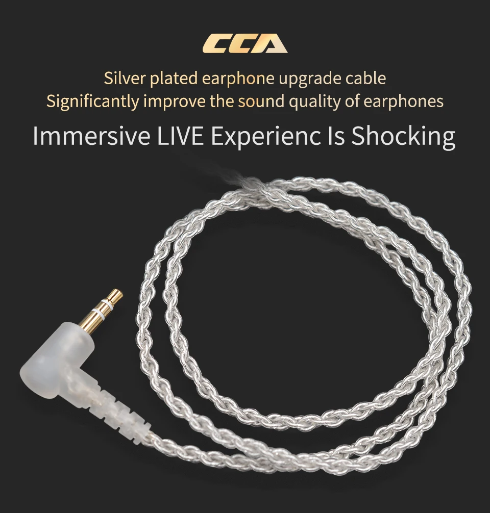CCA_Silver_Plated_Upgrade_Cable_3.5 mm_Audio_Cable_4_Core_0.75mm_2_PIN_Earphone_Cable_DIY_for_CCA_C10_C04_C16 (1)