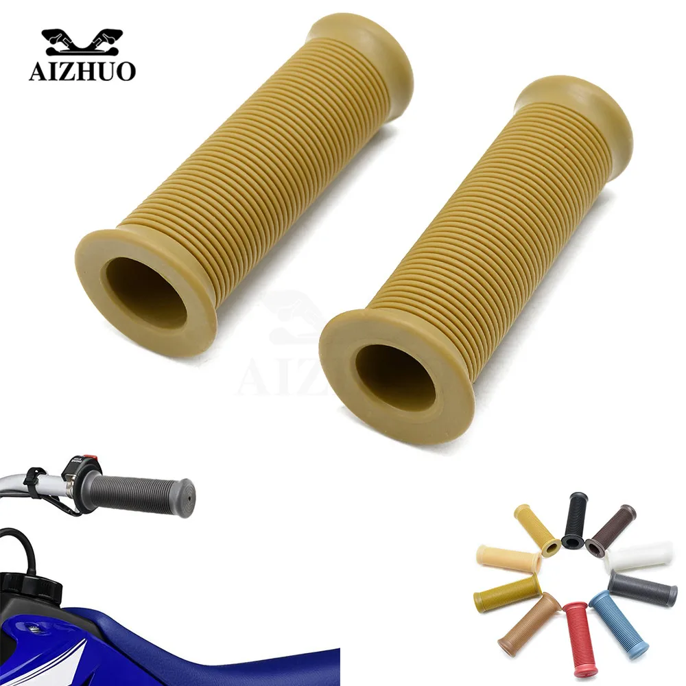 Vintage Motocross Cafe Racer 21/31mm Motorcycle Handlebar Grips for HARLEY Sportster Iron 883 1200 TRIUMPH