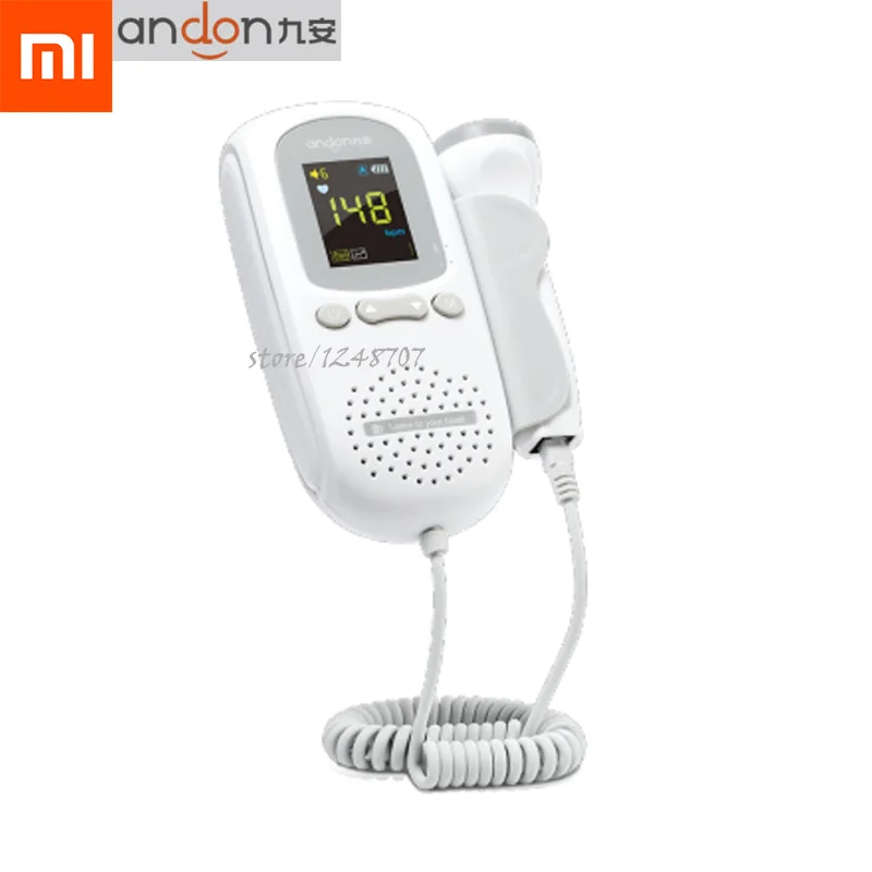 

Xiaomi Mijia Andon Portable Home Ultrasonic Heart Rate Fetal Detector Radiationless Baby Heart Rate Monitor Tester Tool