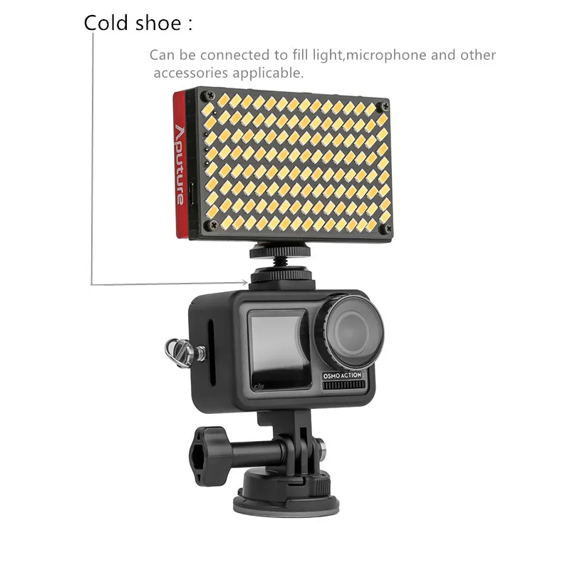 Protective Frame Case Aluminum Alloy Frame Housing  Mount Holder Adapter For DJI Osmo Action Sports Camera Accessories (11)