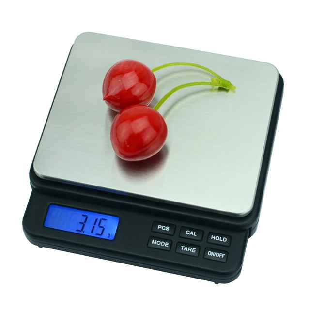 Table Top Digital Food Scale, 2000g x 0.1g accuracy with bowl