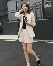 765 2017 Spring New Slim Suit Women Coat Temperament Thin And Simple two color available lady office street attractive suits