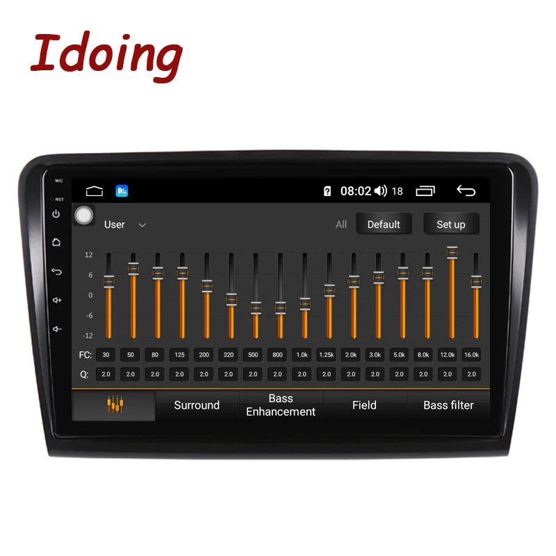 Clearance Idoing 10.2"1Din Car Android 8.1 Radio Multimedia Player 2.5D IPS 4G+64G Octa Core For Skoda Superb 2008-2014 GPS Navigation 3
