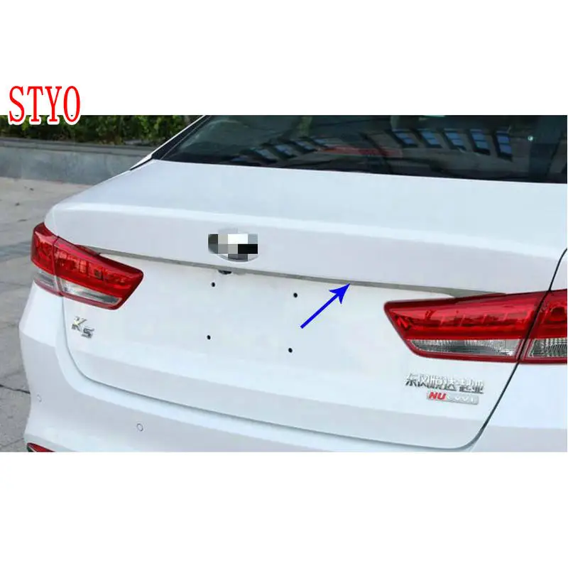 STYO Car Stainless Steel Rear Trunk Lid Cover Trim /Tail Gate Protector