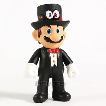 

Super Mario Odyssey Mario Black Suit Ver. PVC Action Figure Toy Collectible Model Doll