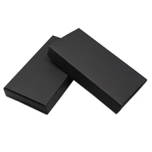 30 шт. квадратная черная картонная бумажная упаковочная коробка вечерние ручной работы, Подарочная посылка, коробка из крафт-бумаги, коробка для шоколада