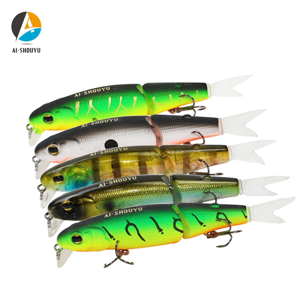  AI-SHOUYU New Wobbler Magallon 70mm 8g Hard Minnow Bait Artificial Bait Swim Bait with Spare Tail F