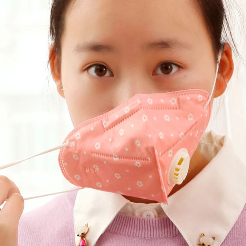 1 шт. трендовая унисекс маска для лица против загрязнения рта PM2.5 Респиратор маска с клапаном выдоха