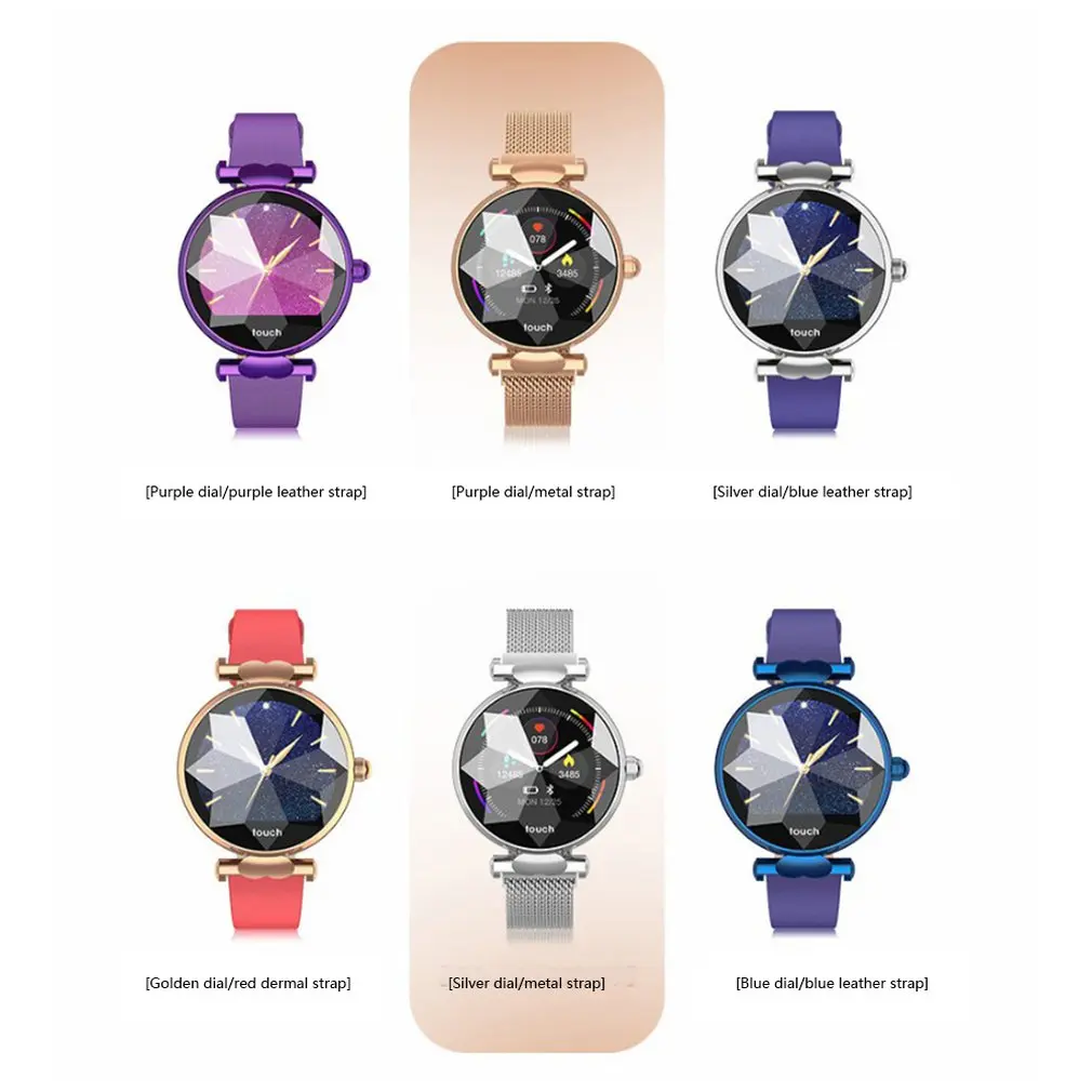 

Round Screen B80 Smart Ladies Bracelet Hd Color Dynamic Ui Heart Rate Blood Pressure Monitoring Female Bracelet