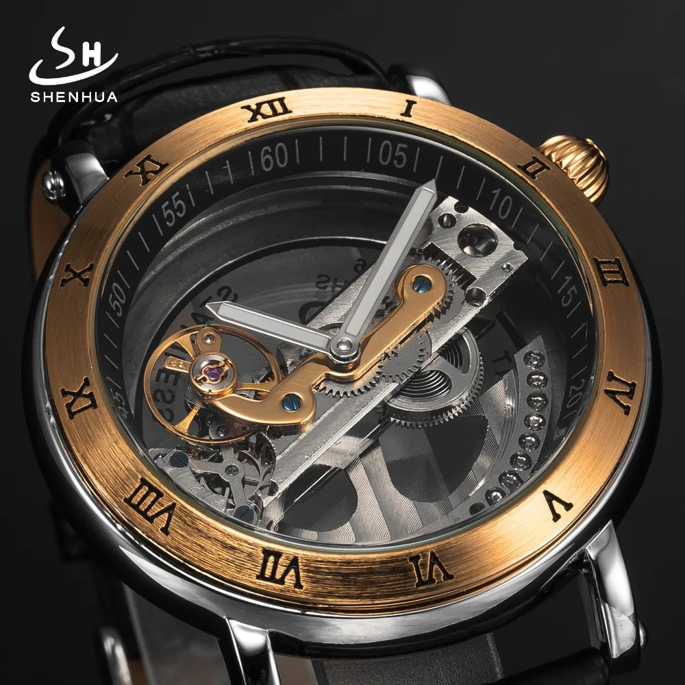 

Transparent Hollow Automatic Watch Men Mechanical Skeleton Watches for Man Luminous Hands Men's Fashion Luxury Gold Wristwatch