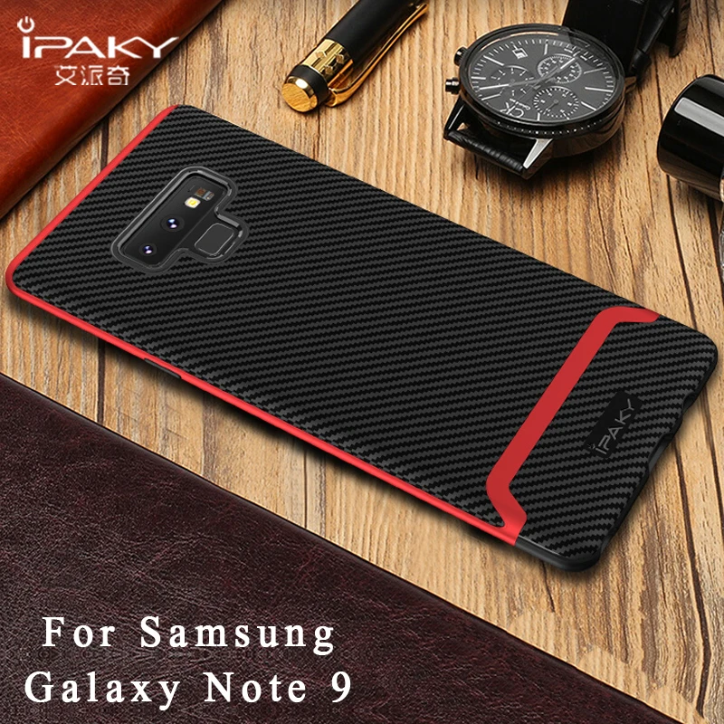 

For Samsung Galaxy Note 9 Case iPaky Cover For Samsung Note 9 Case Silicone Back Cover +Armor PC Frame For Samsung Note9 Cases
