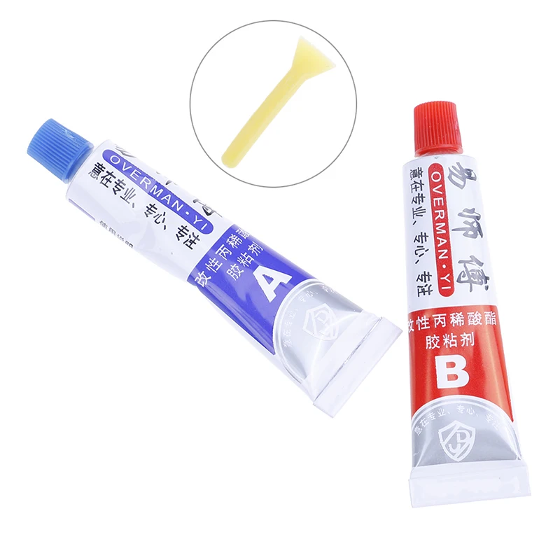 2PCS Super AB Glue Strong Cyanoacrylate Liquid Epoxy Resin Leather Rubber Epoxy Adhesive Metal Glass Wood Universal Glue