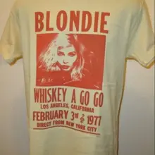 Blondie Ретро 70s виски плакат Футболка новая волна музыка W024 летняя Праздничная уличная одежда Забавный принт одежда хип-хоп мужские