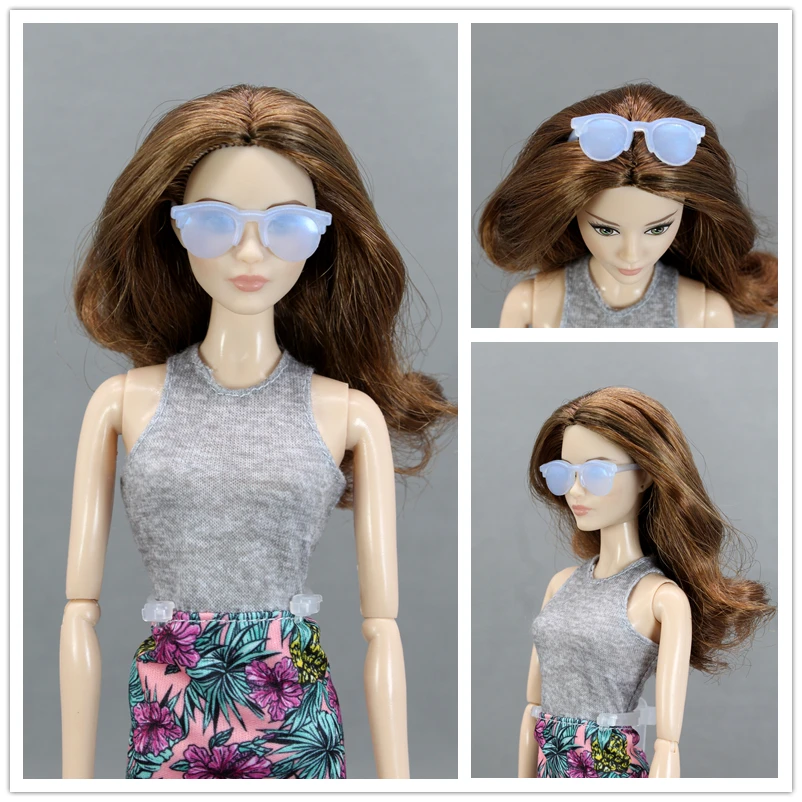Оригинальные кукольные солнцезащитные очки/разные стили, модные разноцветные очки, аксессуары для 1/6, кукла Барби курн, подарок для девочек